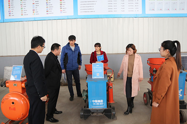 Warmly Welcome Tajikistan Merchant To Visit China Coal Group For Purchasing Shotcrete Machines And Other Mining Equipment