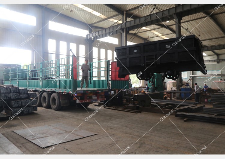 China Coal Group Sent A Batch Of Curved Rail Side Dump Mine Car To Heilongjiang