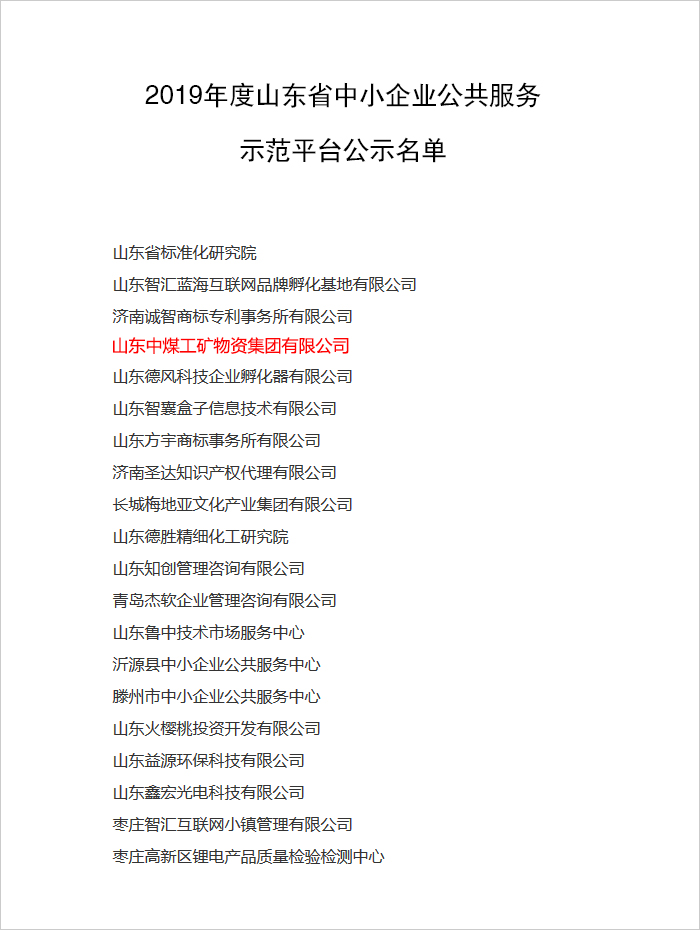 Warmly Congratulate The Software Products Of Shenhua Information Company On Being Selected As The Key Projects For High Quality Development Of Software Industry In Shandong Province