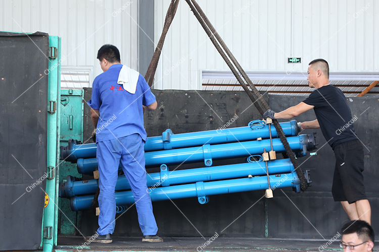 China Coal Group Send A Batch Of Mining Single Hydraulic Props To Shouyang, Shanxi Province