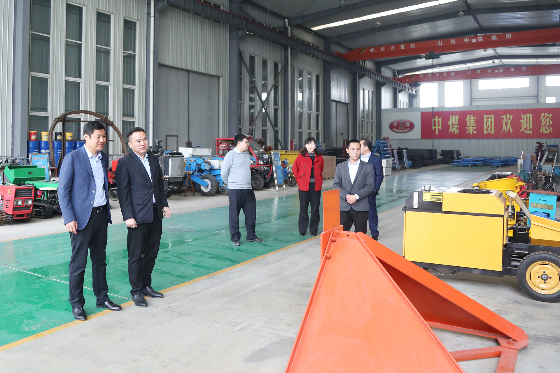 Warmly Welcome The Leaders Of Shandong High Speed Railway Construction Equipment Co., Ltd. To Visit China Coal Group