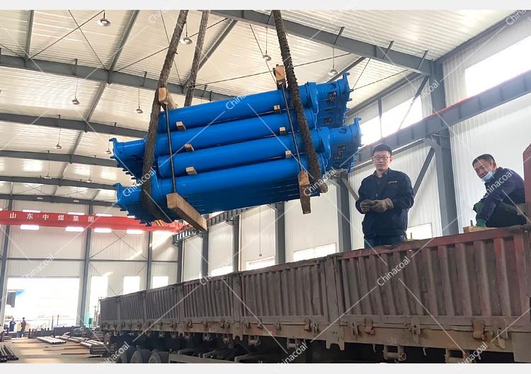 China Coal Group Sent A Batch Of Hydraulic Props And Accessories To Tianjin Port