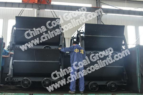 A Batch of Bucket-tipping Mine Cars Sent to Liulin County,Shanxi Province