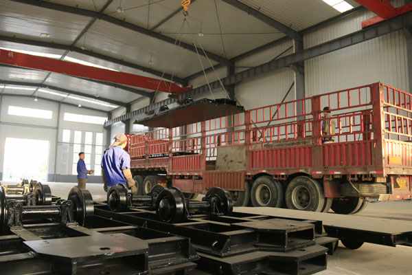 A Batch of Flat Mine Cars Was Ready to Send to Shanxi from China Coal New Industrial Park