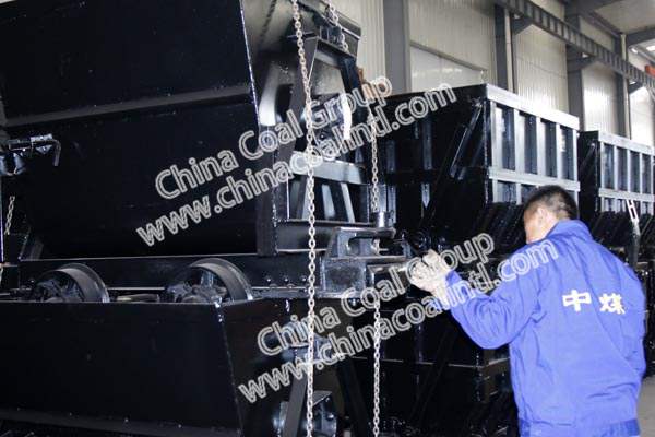 A Batch of Bucket-tipping Mine Cars of China Coal Group Sent to Hongchang, Gansu  Province