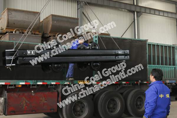 A Batch of Flat Mine Cars of Shandong China Coal Group sent to Linfen of Shanxi Province
