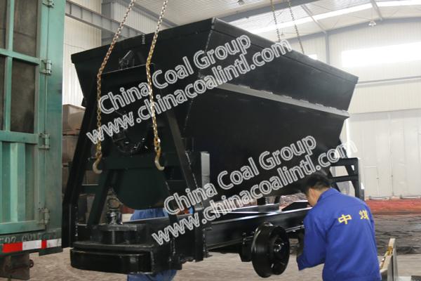 A Batch of Customized Bucket Tipping Mine Cars of China Coal Group Sent to Lvliang Shanxi