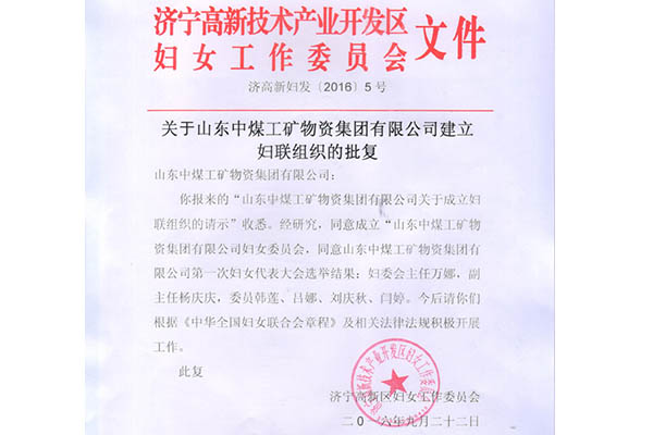 Women's Organization of China Coal Group Officially Established