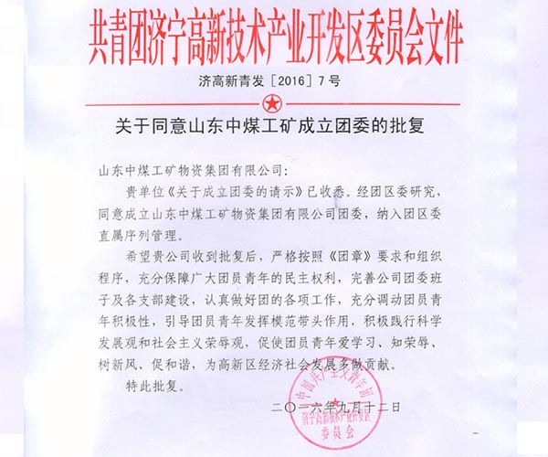 Communist Youth League of China Coal Group Officially Established