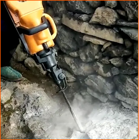 YN27C GASOLINE INTERNAL COMBUSTION ROCK DRILL CONSTRUCTION SCENARIO