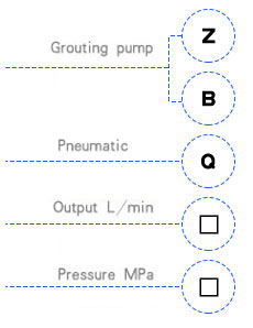 Pneumatic injection pump model and meaning