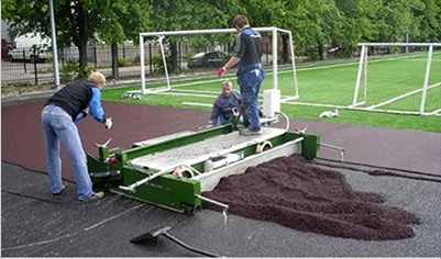 Rubber Paver Machine