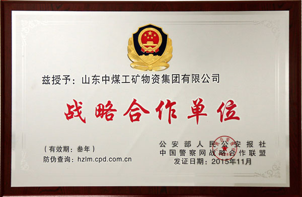 Strategic Cooperation Alliance width China Police Network Officially.