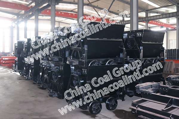 A Batch of New Model Bucket Tipping Mine Cars Sent to Yichun, Heilongjiang Province