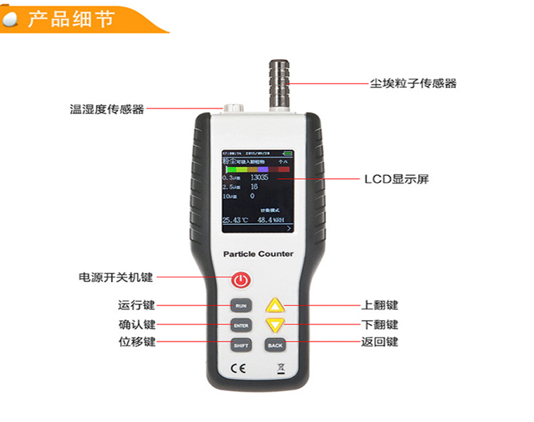 HT-9601 Handheld Portable Particle Monitor