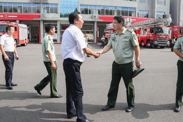 China Coal Group Leaders Expressed Solicitude to Jining High Tech Zone Fire Brigade Officers And Soldiers