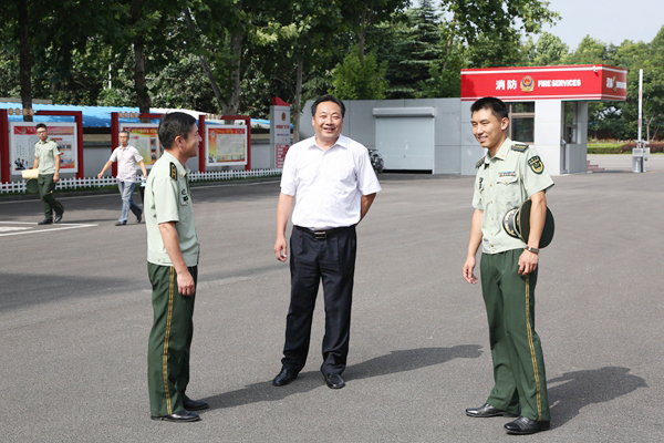 China Coal Group Leaders Expressed Solicitude to Jining High Tech Zone Fire Brigade Officers And Soldiers