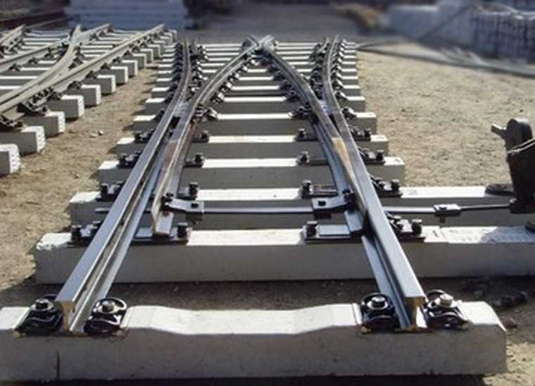 Mine Narrow Gauge Crossover Track Switch
