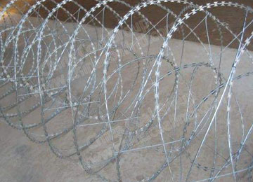 Galvanized Razor Blade Wire Fence