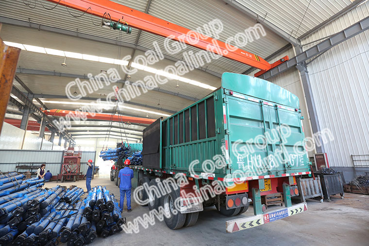 China Coal Group Sent A Batch Of Hydraulic Props To Shanxi Lvliang