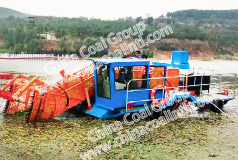 Semi-Automatic Water Lotus Harvesting Boat