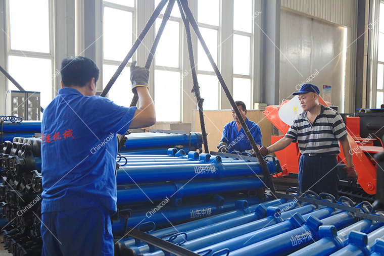 China Coal Group Mining Single Hydraulic Props Equipment Shipped Two Cities One Day