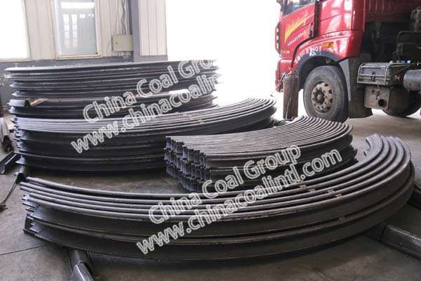 100 Sets of Mining U Steel Support Sent to East Uzhumuqin League in Xilingol City in Inner Mongolia