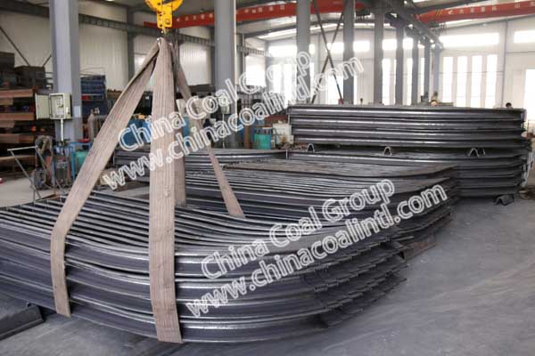 100 Sets of Mining U Steel Support Sent to East Uzhumuqin League in Xilingol City in Inner Mongolia