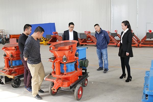 Warmly Welcome Merchants from Jinan to Visit China Coal Group for Purchasing Shotcrete Machine