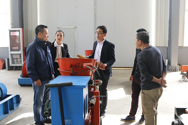 Warmly Welcome Merchants from Jinan to Visit China Coal Group for Purchasing Shotcrete Machine