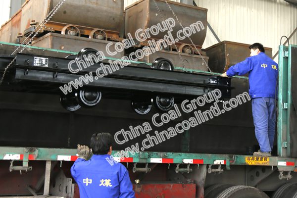 A Batch of Flat Mine Cars of Shandong China Coal Group sent to Linfen of Shanxi Province