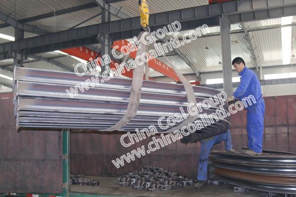 140 Sets Mining Steel Arch Supports of Shandong China Coal Group Sent to Jiuquan, Gansu Province