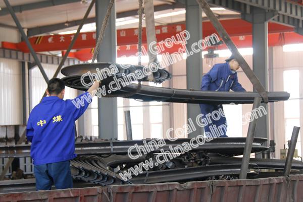 100 Sets Mining U Steel Supports of China Coal Group Sent to Thailand By Huangdao Port