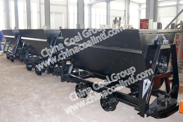 A Batch of Customized Bucket Tipping Mine Cars of China Coal Group Sent to Lvliang Shanxi
