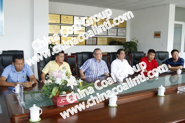 Warmly Welcome Singapore Merchants Visited Shandong China Coal Group for Purchasing Equipments