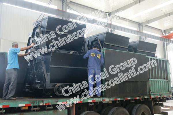 A Batch of Bucket-tipping Mine Cars Sent to Liulin County,Shanxi Province