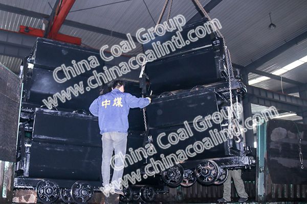 A Batch of Bucket Tipping Mine Cars of China Coal Group Sent to Yulin Shanxi