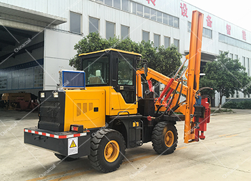 360 Degree Wheel Type Hydraulic Rotary Drilling Rig