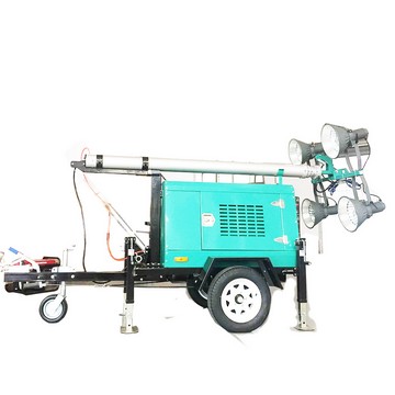 Mobile Diesel Engine Generator Lights Tower