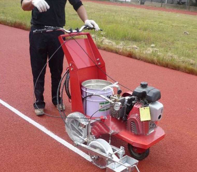 Athletic Sports Rubber Road Line Marking Machine