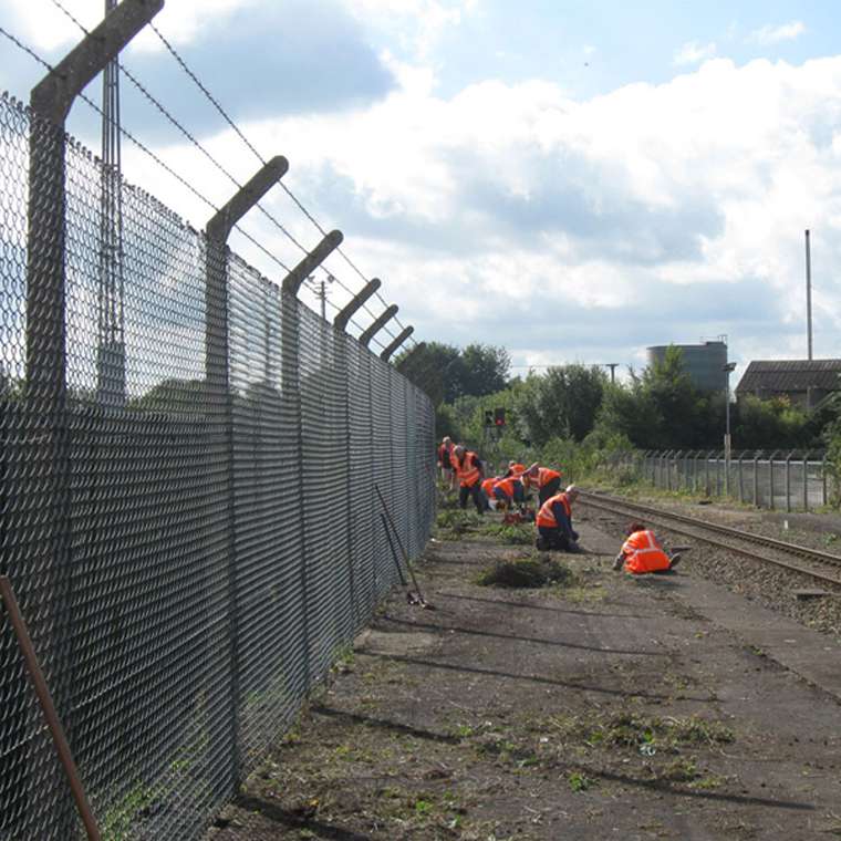 Powder Coated Frame Finishing Railway Fence