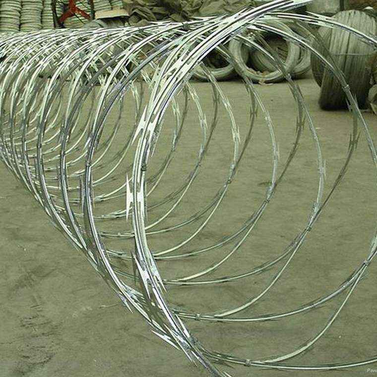 China Supply Low Price Concertina Razor Blade Barbed Wire